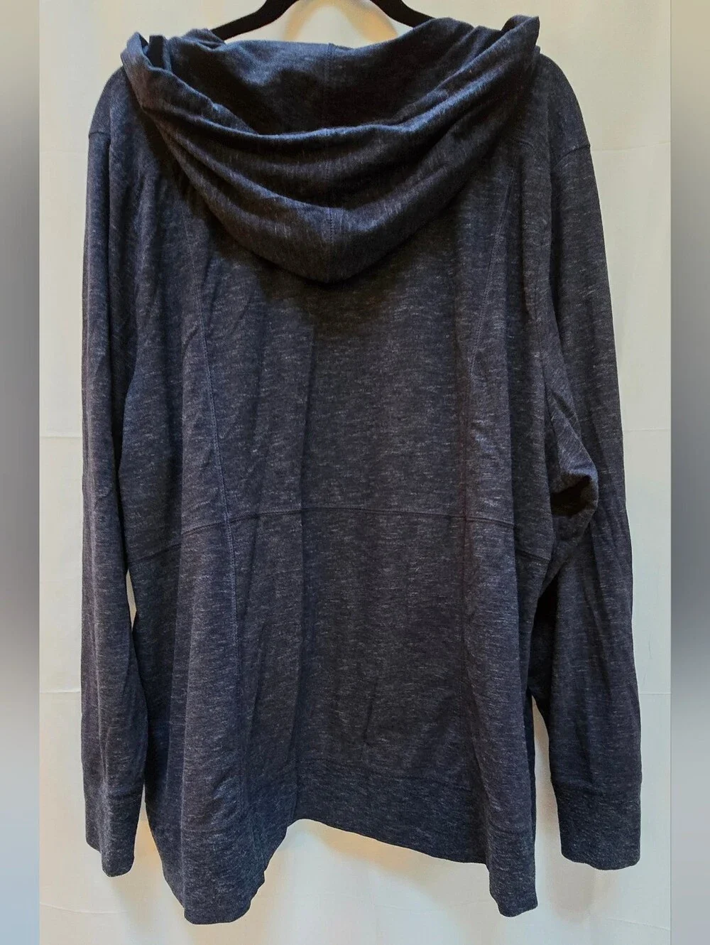 Unbranded Men's Navy Zip-Up Hoodie Sweater